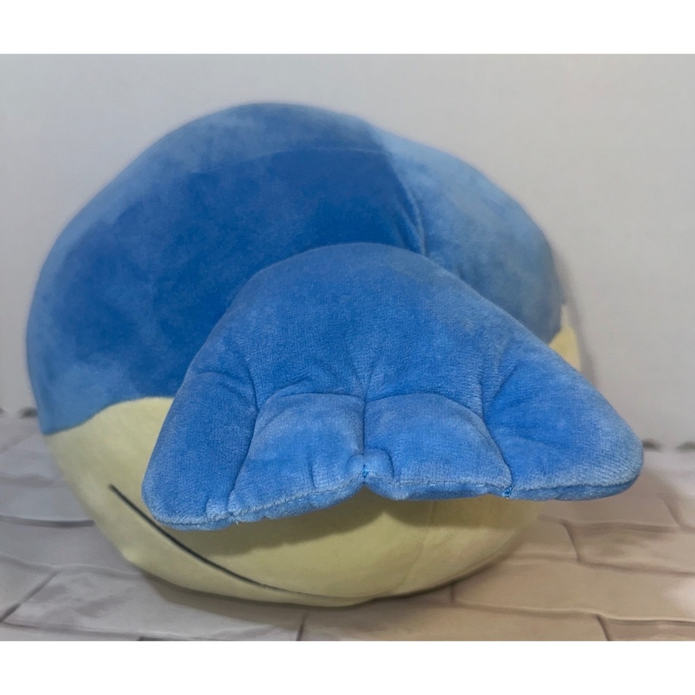 Pokemon Wailmer Plush Jazwares 2024 Blue Yellow Round Stuffed Toy PKW3724 NWT - Picture 3 of 11